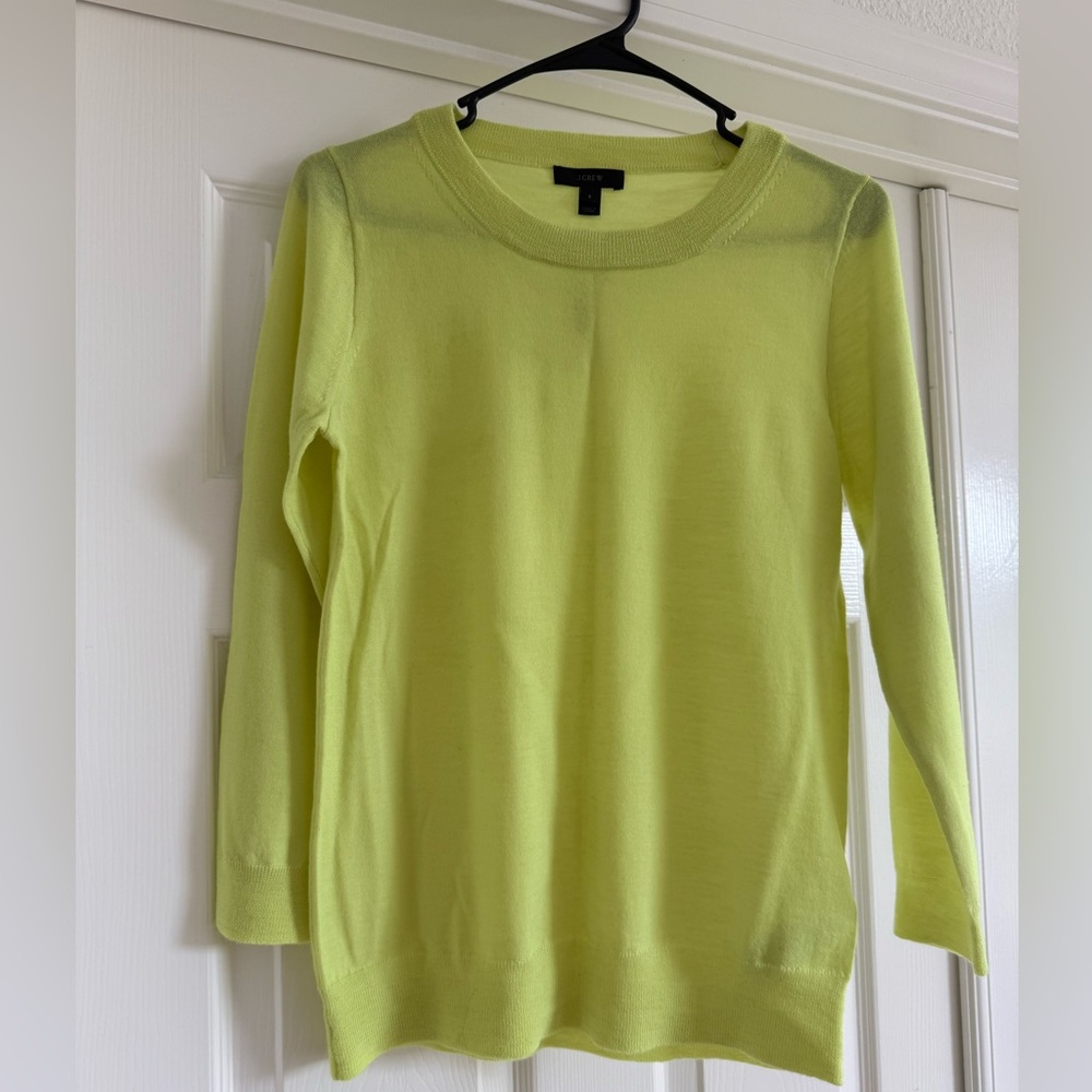 NWT J.Crew Tippi sweater in Neon Bright Citrus Sweater S